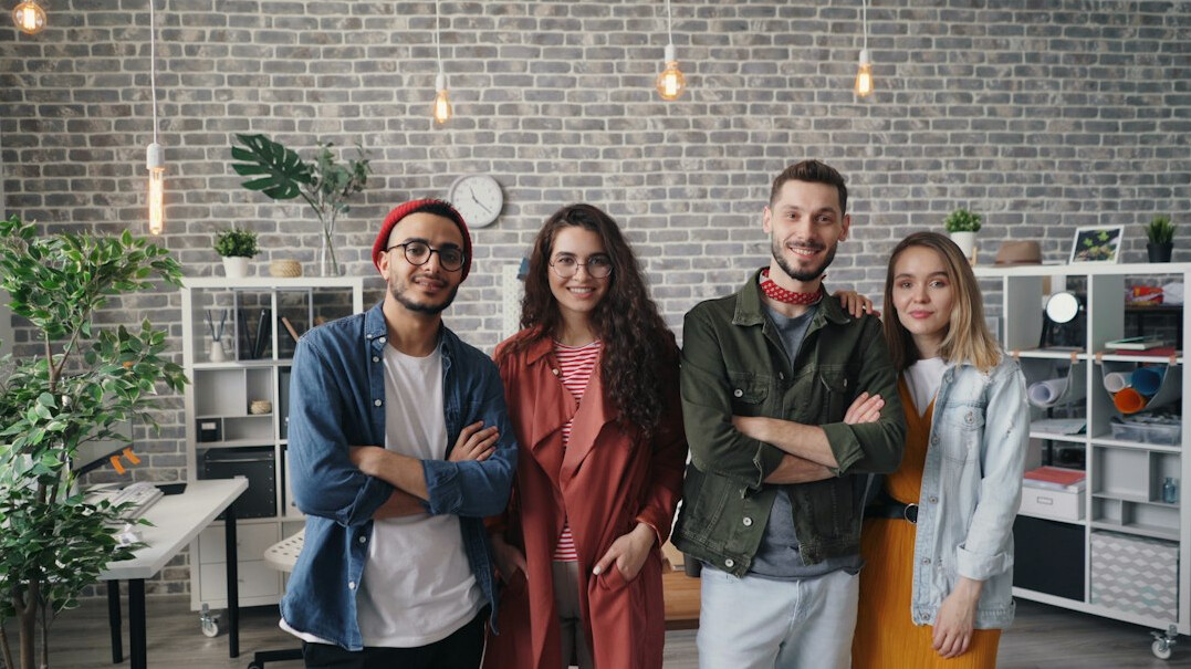 group young people wellness