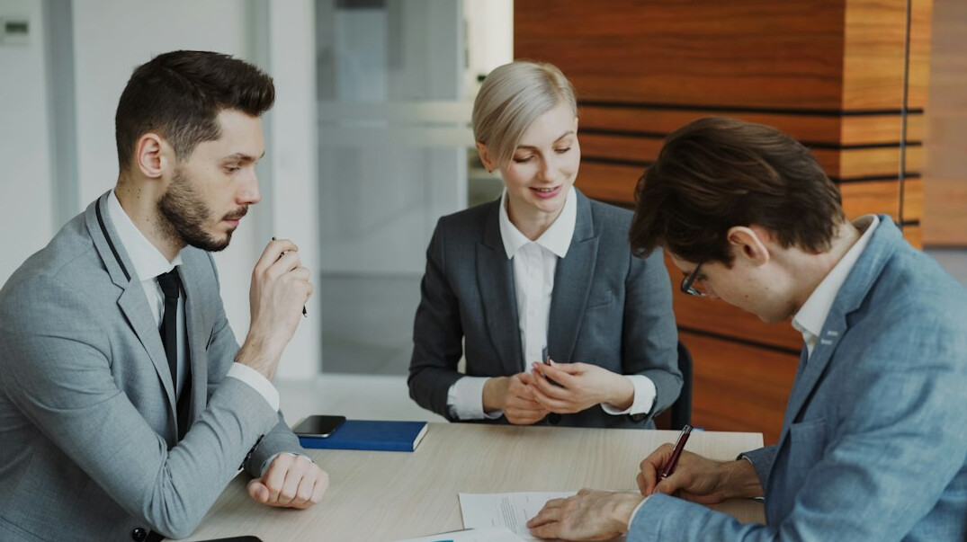 young people discussing insurance