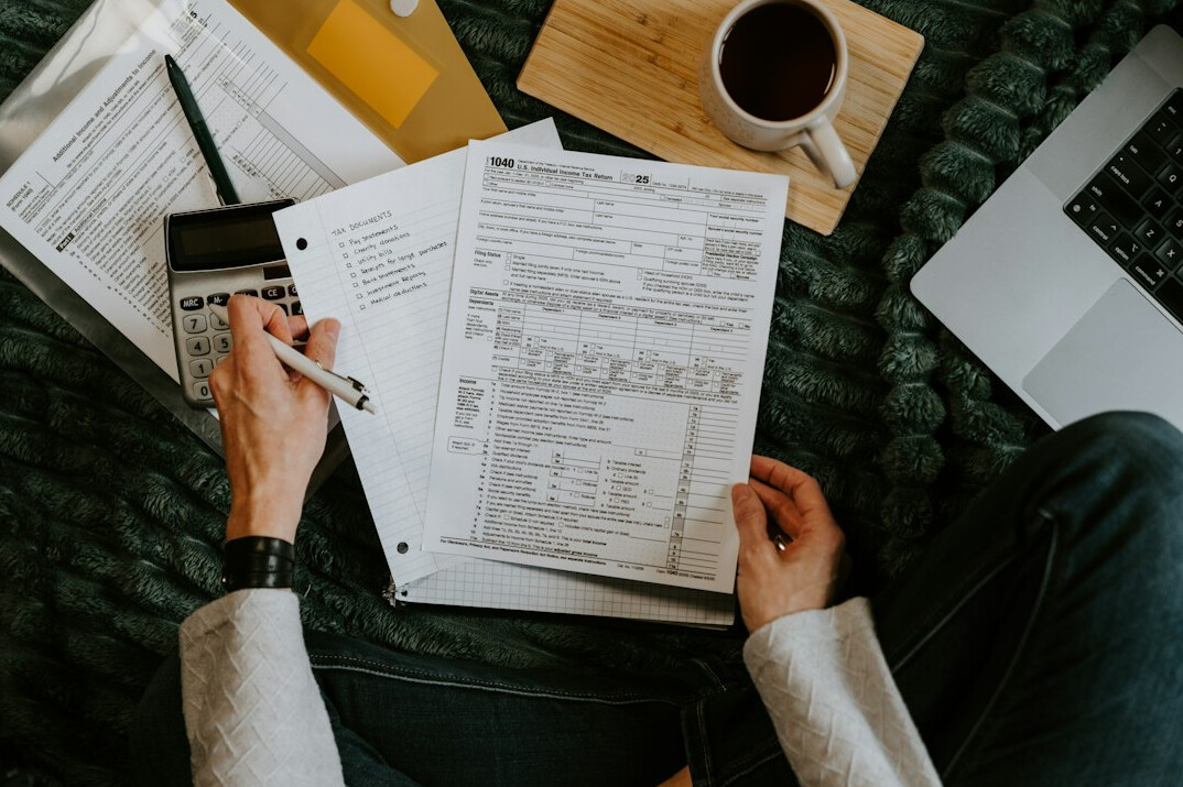 person reviewing insurance documents