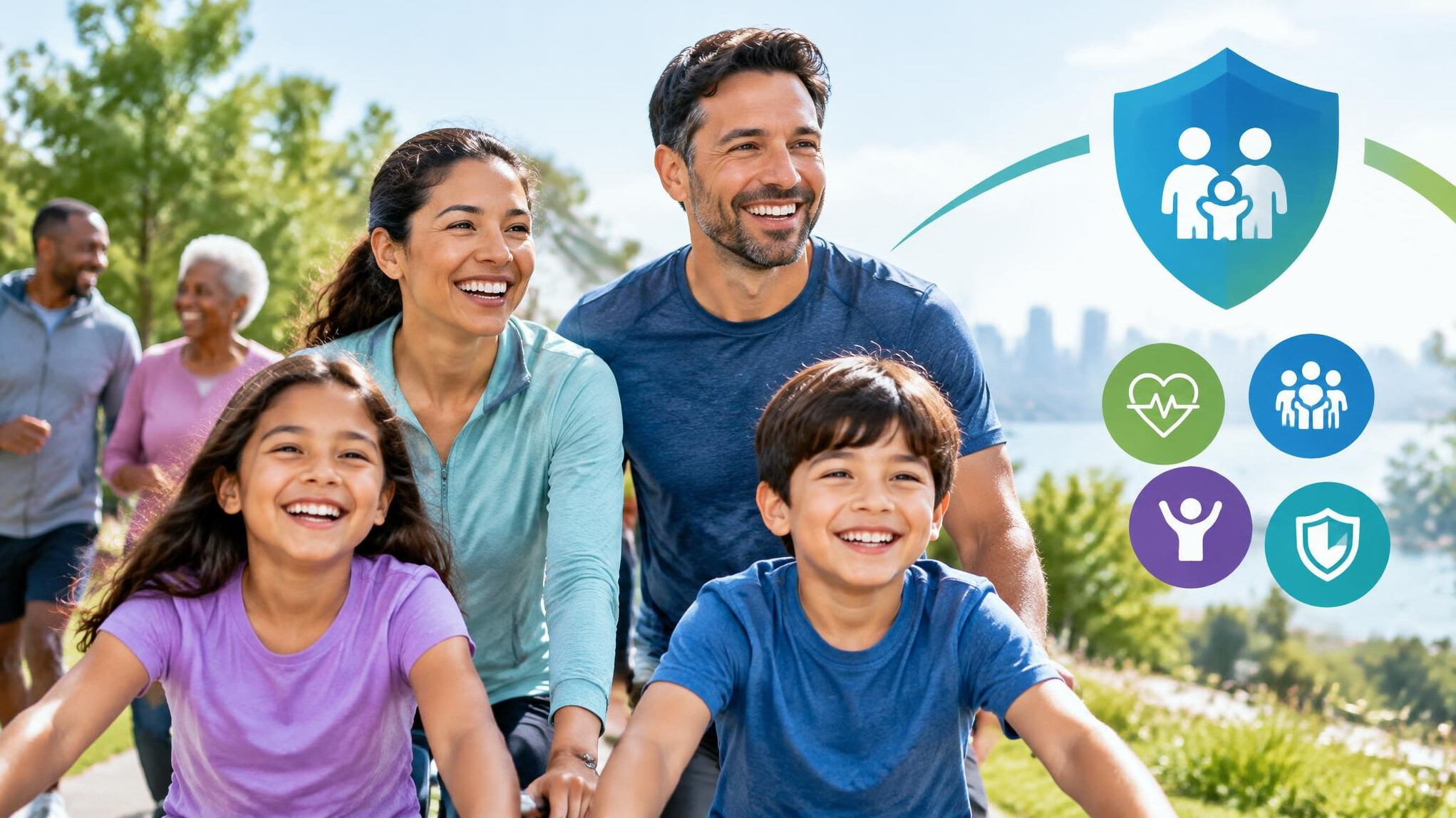 happy healthy people