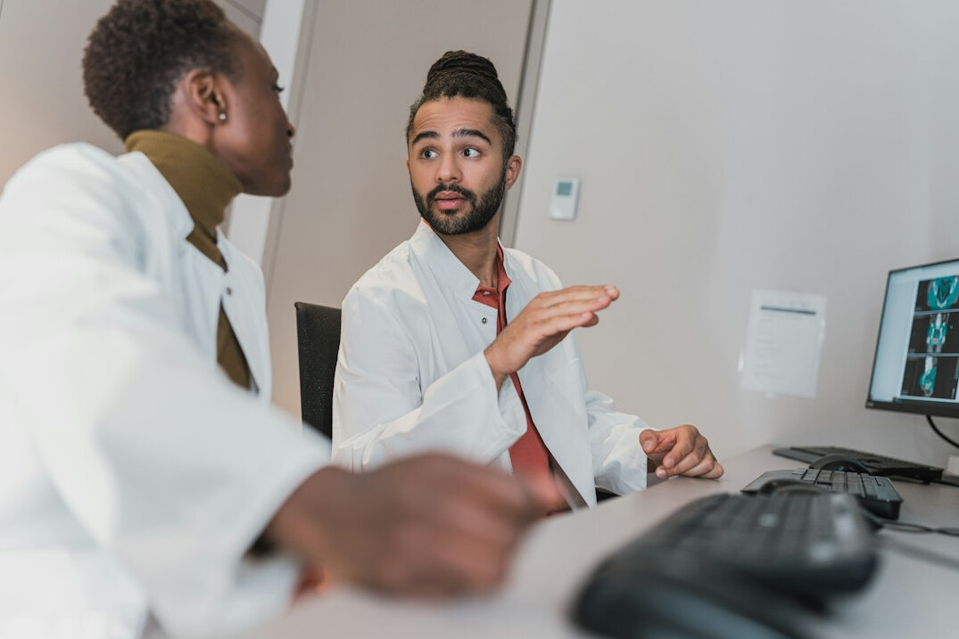 doctor with patient