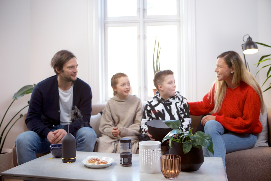 family discussing health policy